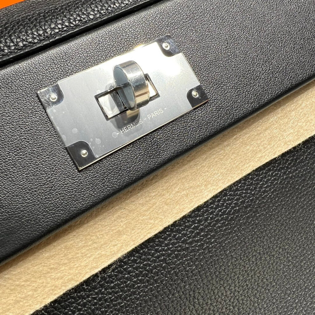 HM 24/24 Bag Black Leather Silver Hardware - Product Image 2