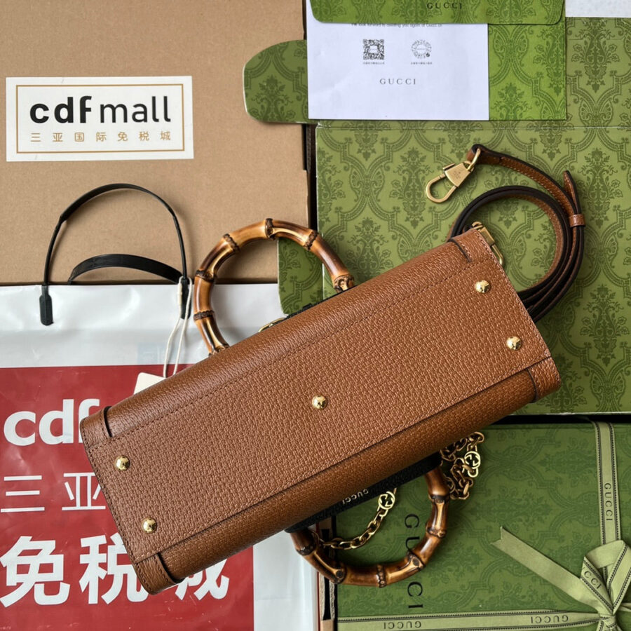 Gucci Diana Bamboo Bag Brown Calfskin 240101 | Studio Nafay