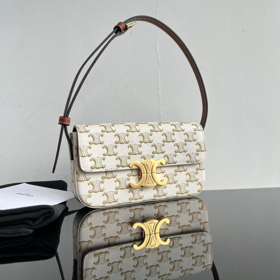 TRIOMPHE 20 WHITE PATTERN CALFSKIN | Studio Nafay