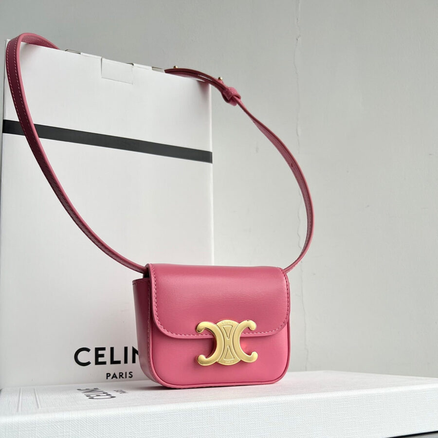 Triomphe 11 Hot Pink Calfskin Handbag | Studio Nafay