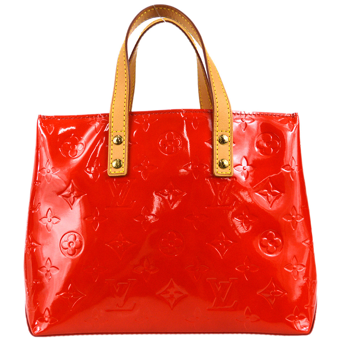 Louis Vuitton Vernis Reade PM Tote Handbag Red