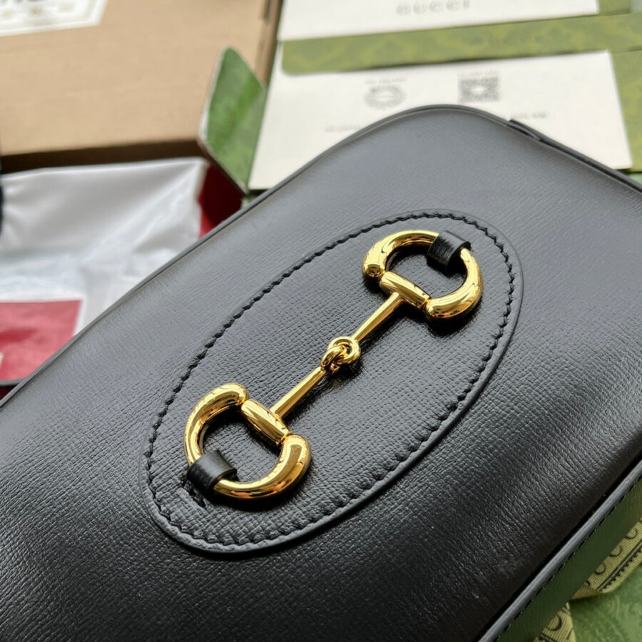 Gucci Horsebit Small Bag Black Leather 240124 | Studio Nafay