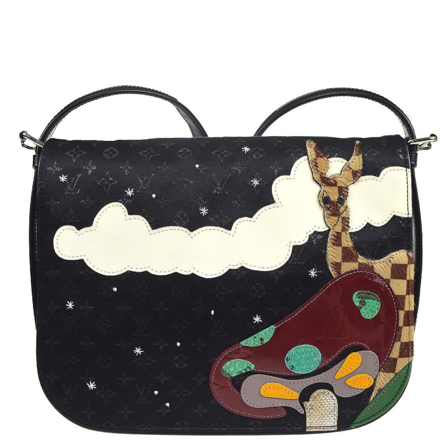 Louis Vuitton Black Satin Conte De Fees Musette