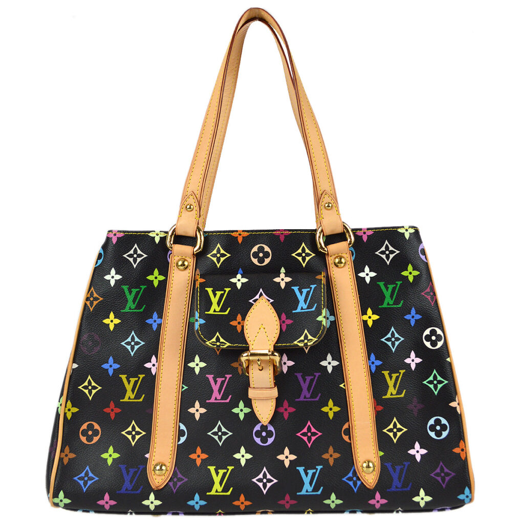 Louis Vuitton Black Monogram Multicolor Aurelia MM