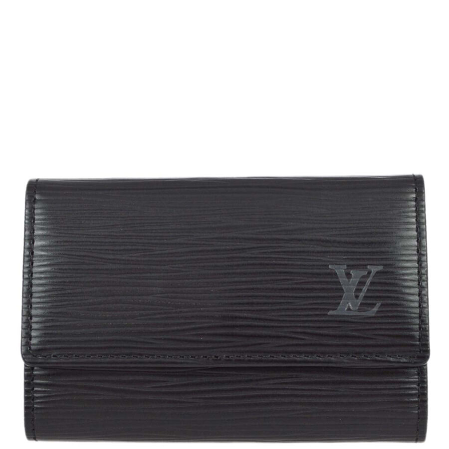 Louis Vuitton Black Epi Multicles 6 Key Case Small Good