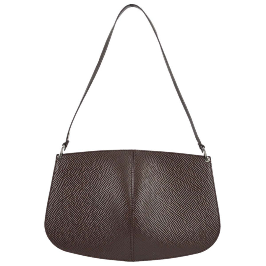 Louis Vuitton Brown Epi Pochette Demi-lune Handbag