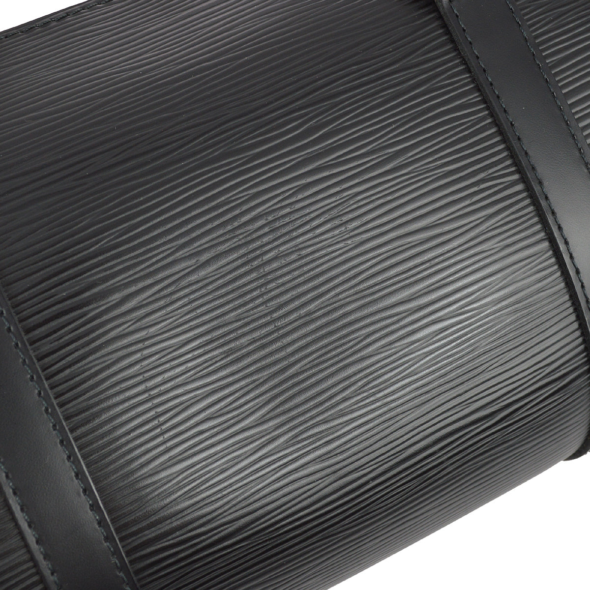 Louis Vuitton Black Epi Soufflot Handbag