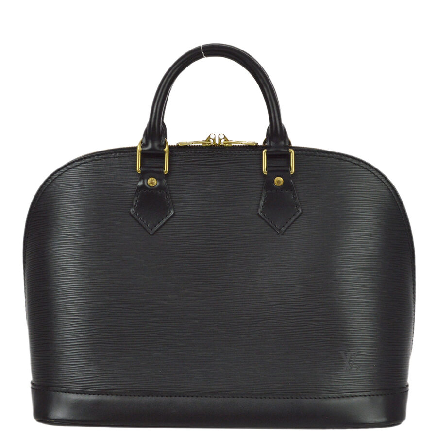 Louis Vuitton Black Epi Alma Handbag
