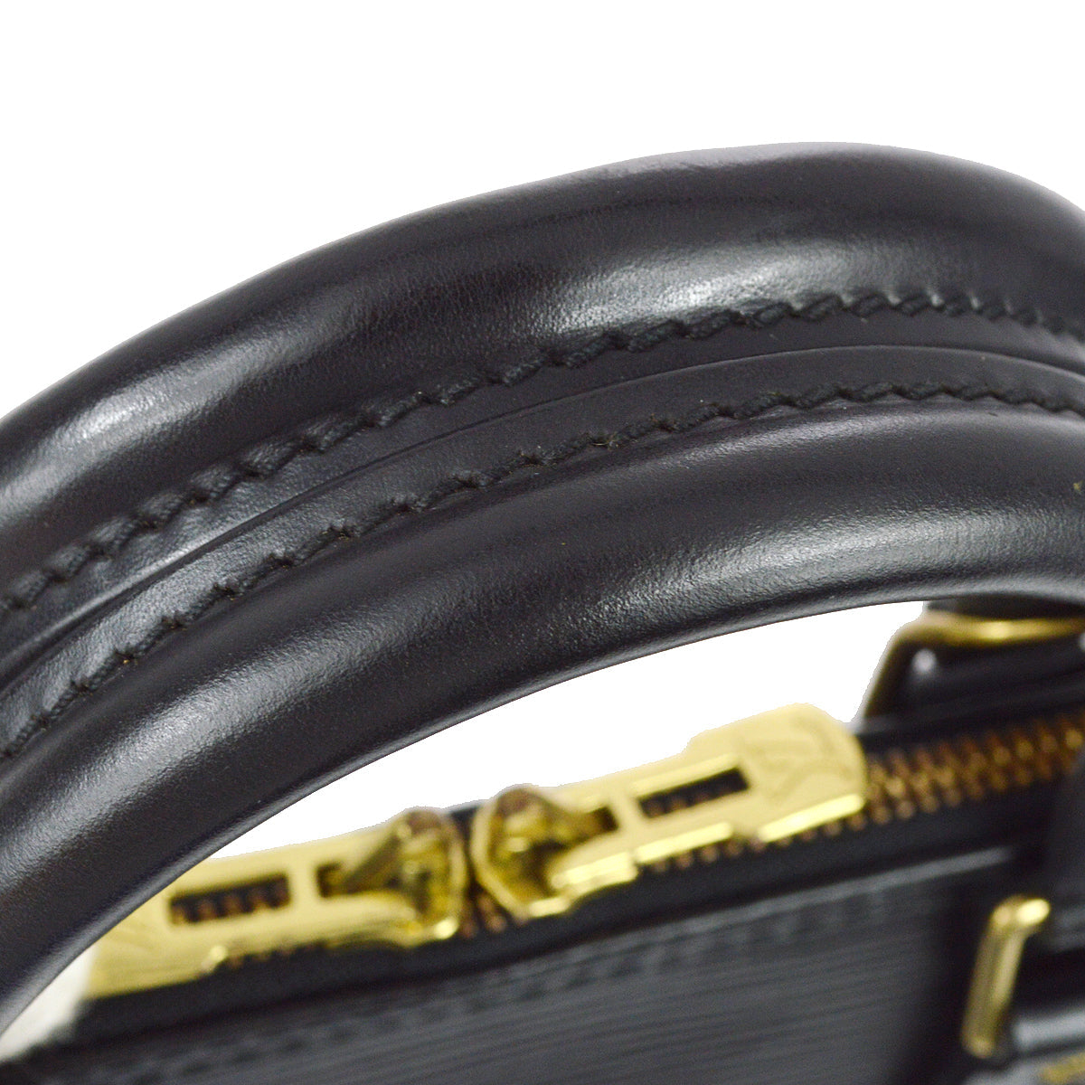 Louis Vuitton Black Epi Alma Handbag