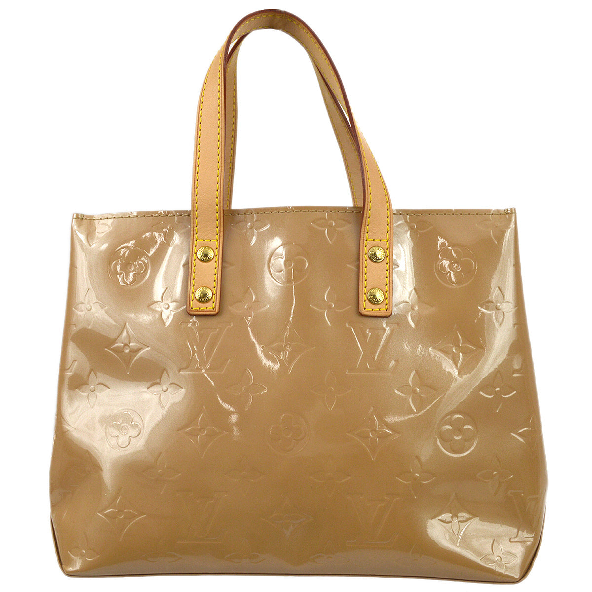 Louis Vuitton Beige Vernis Reade PM Tote Handbag