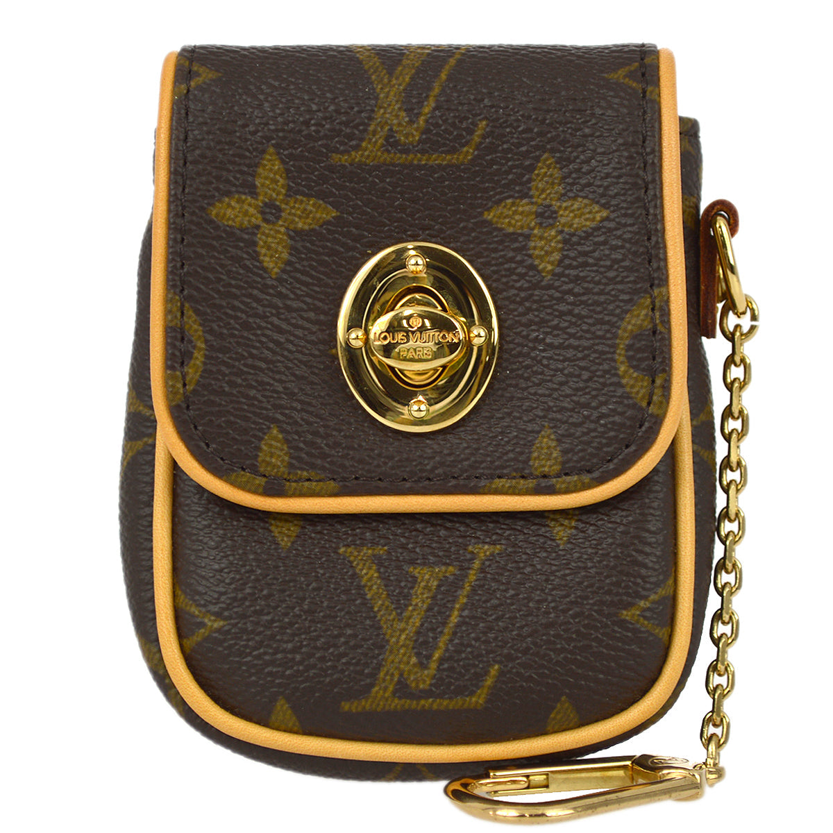 Louis Vuitton Monogram Pochette Turam Pouch Bag Key Holder Small Good