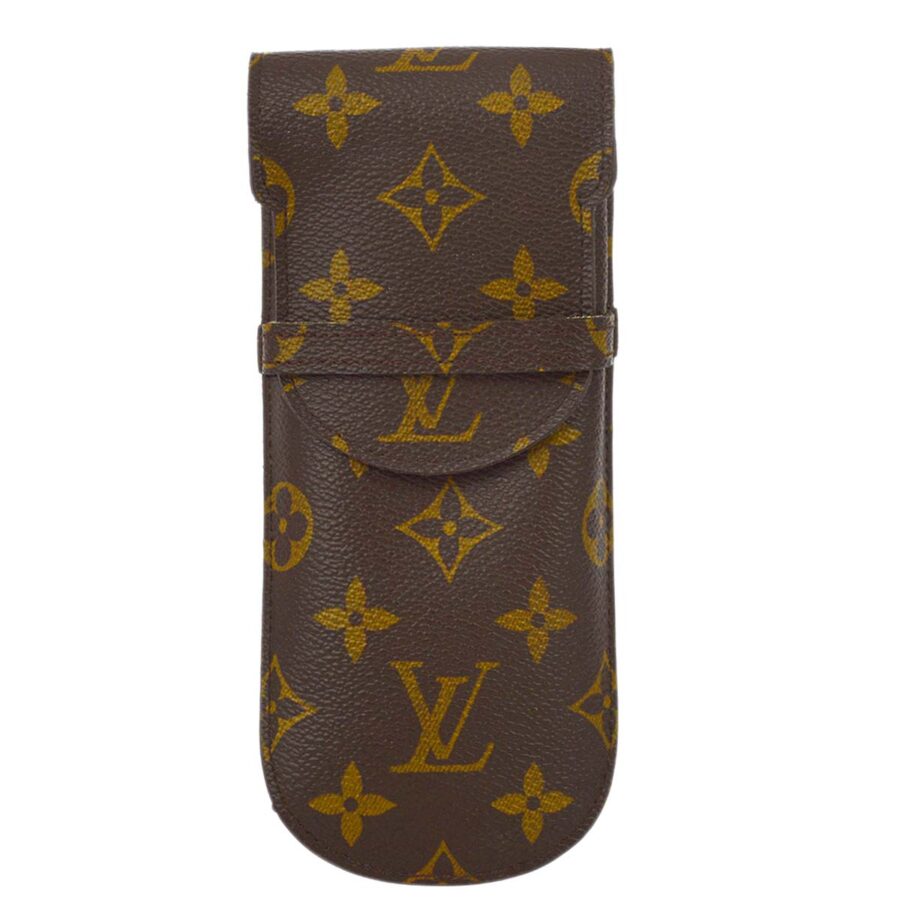 Louis Vuitton Monogram Etui lunette Glasses Case Small Good