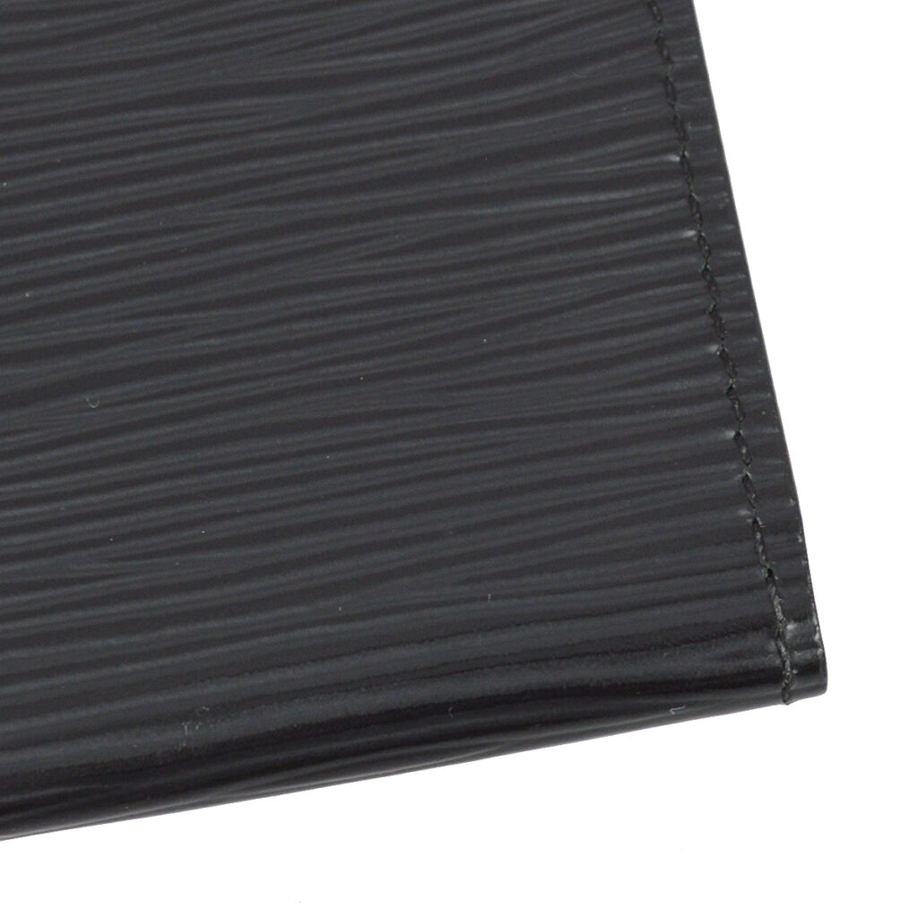 Louis Vuitton Black Epi Enveloppe Carte De Visite