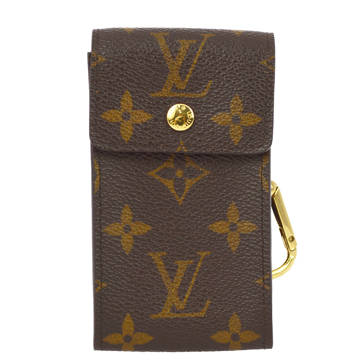 Louis Vuitton Monogram Porte Cles Badge Pouch Bag Small Good