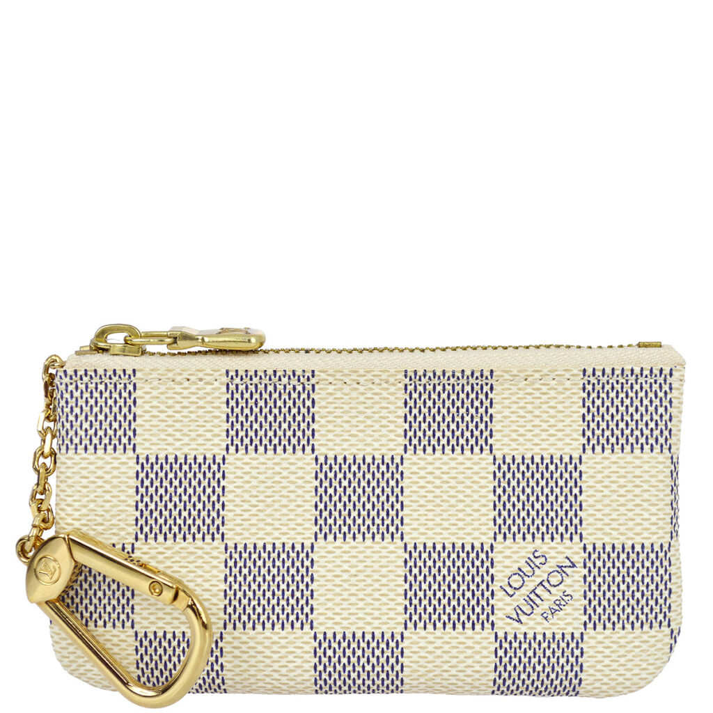 Louis Vuitton Damier Azur Pochette Cles Coin Case Wallet