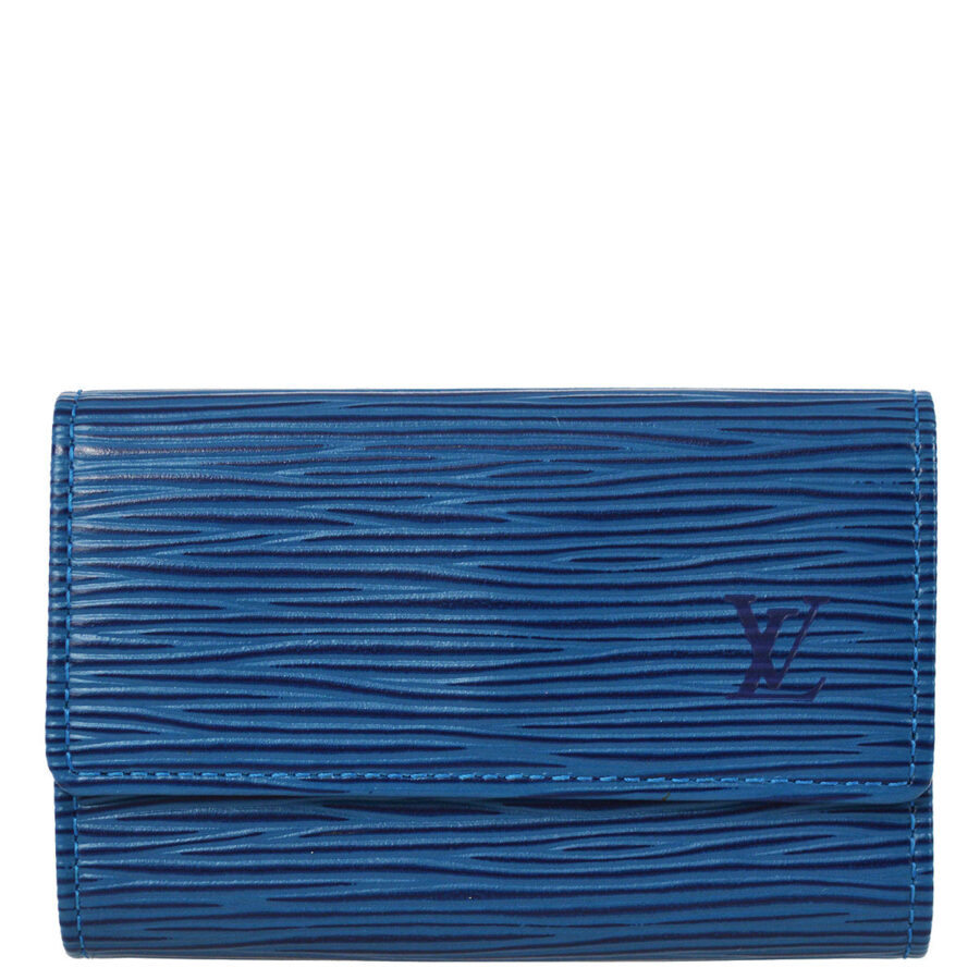 Louis Vuitton Blue Epi Multicles 6 Key Case Small Good