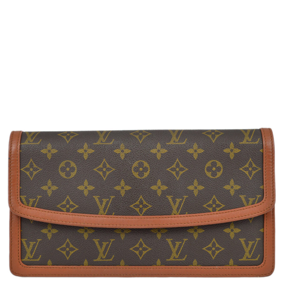 Louis Vuitton Monogram Pochette Dam GM Clutch Handbag