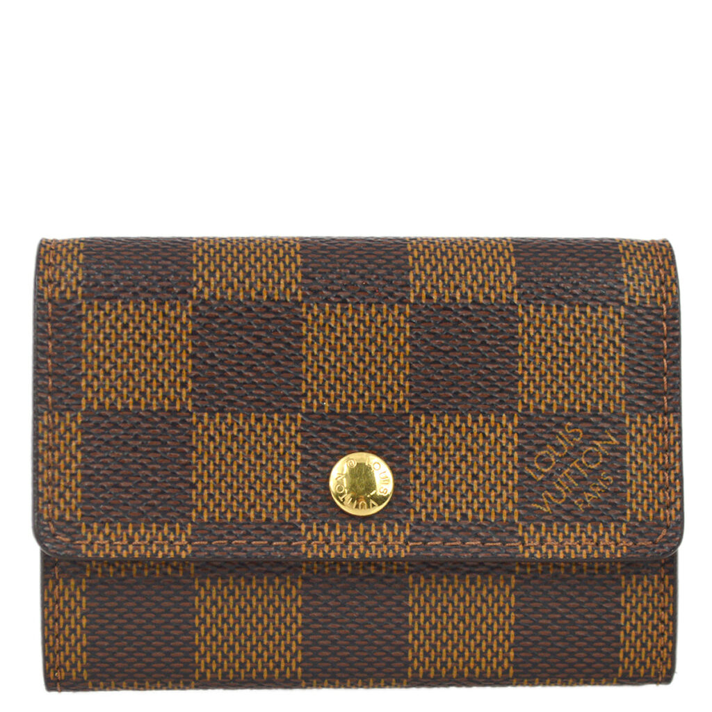 Louis Vuitton Damier Porte Monnaie Plat Coin Case Wallet