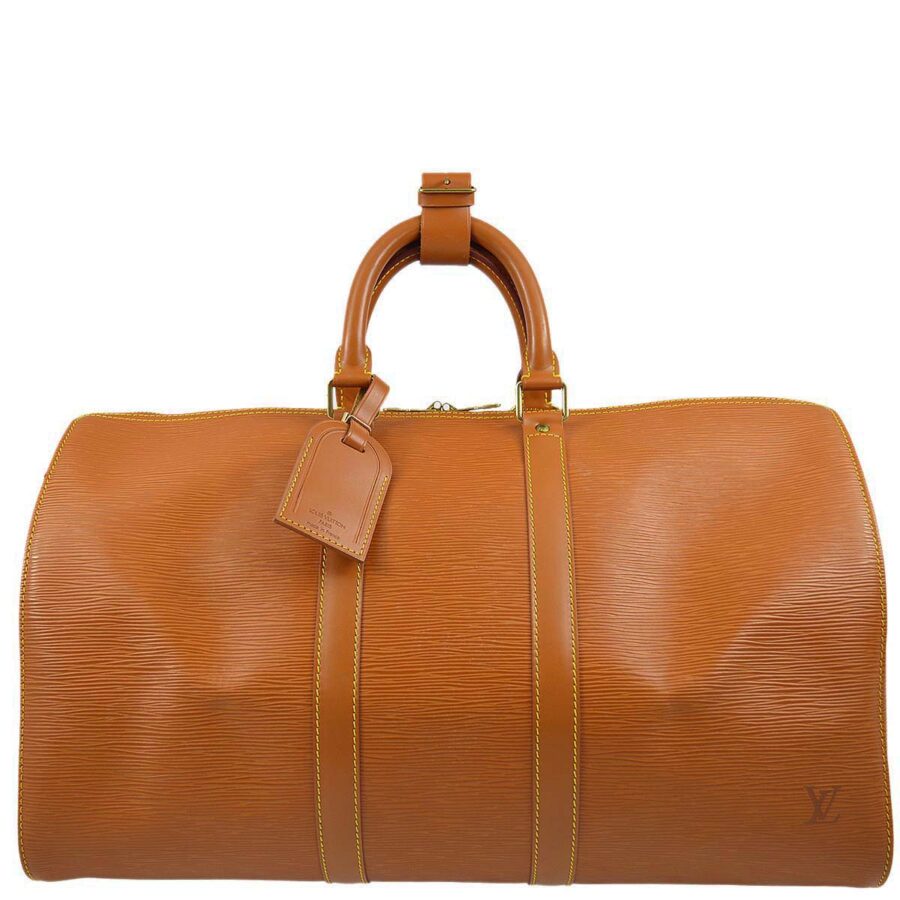 Louis Vuitton Brown Epi Keepall 45 Travel Duffle Handbag