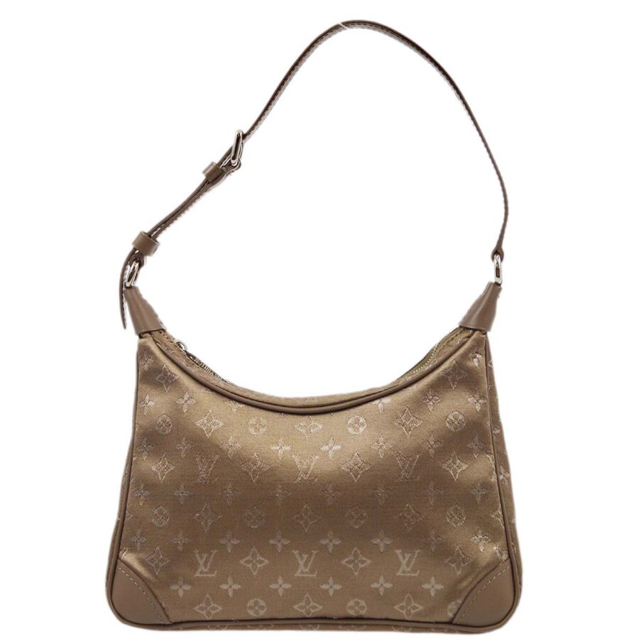 Louis Vuitton Beige Monogram Satin Little Boulogne Handbag