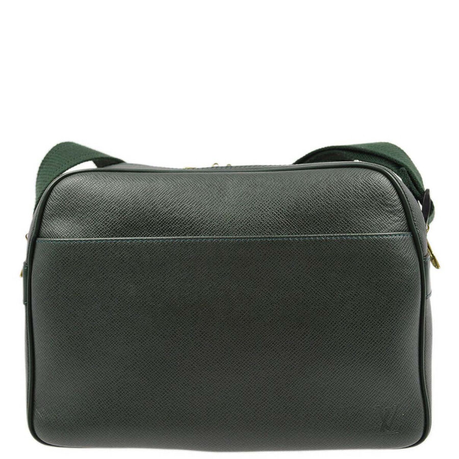 Louis Vuitton Green Taiga Reporter PM Shoulder Bag