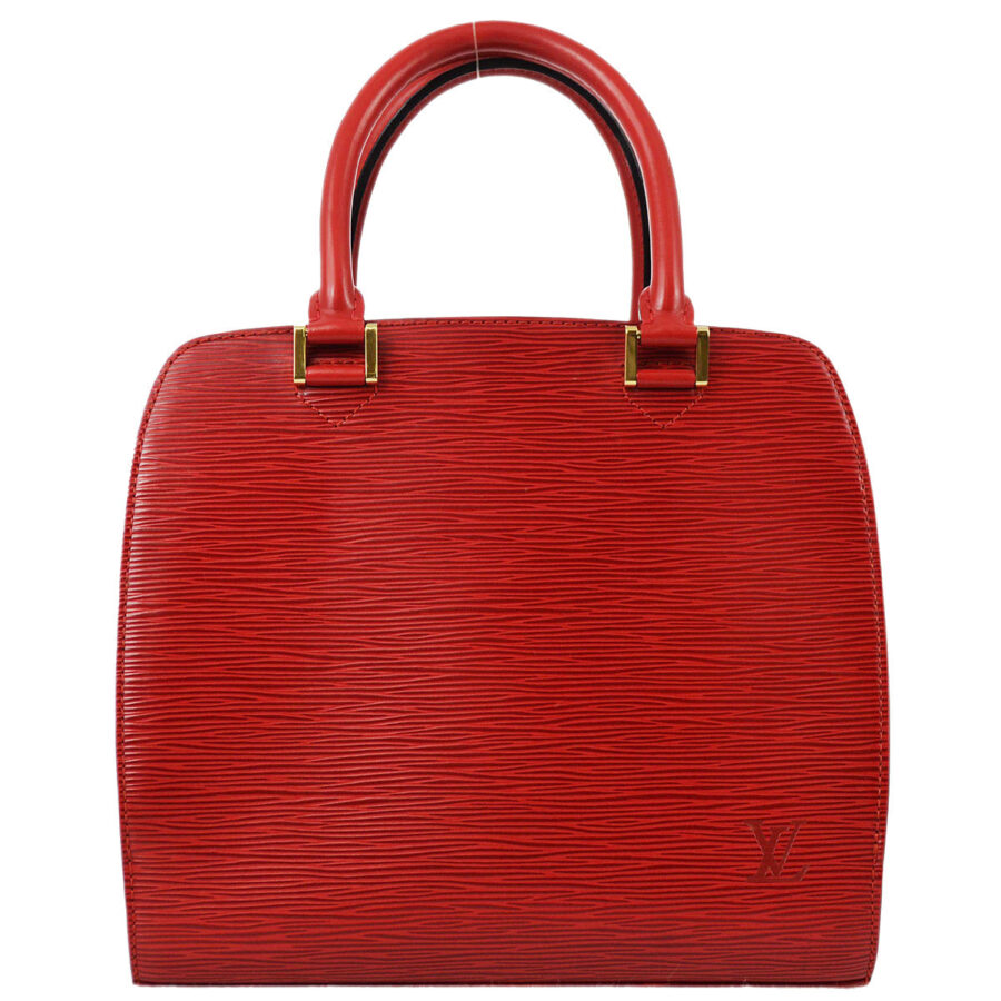 Louis Vuitton Red Epi Pont Neuf Handbag