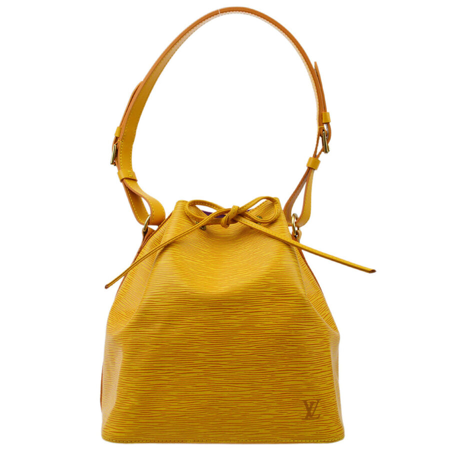 Louis Vuitton Yellow Epi Petite Noe Bucket Shoulder Bag