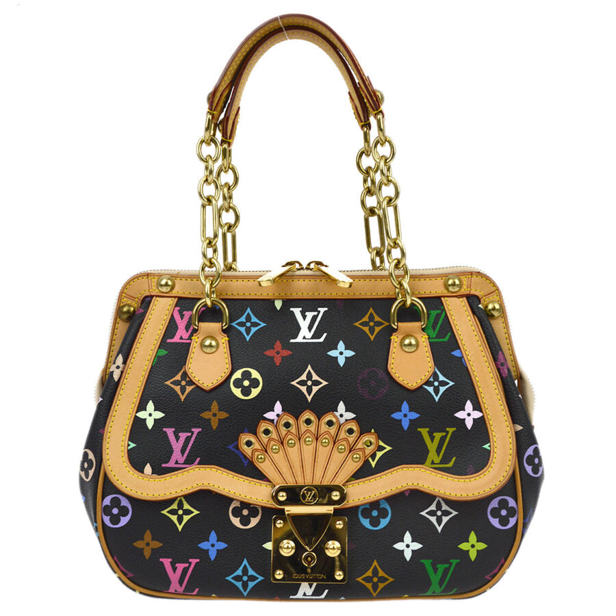 Louis Vuitton Black Monogram Multicolor Gracie MM