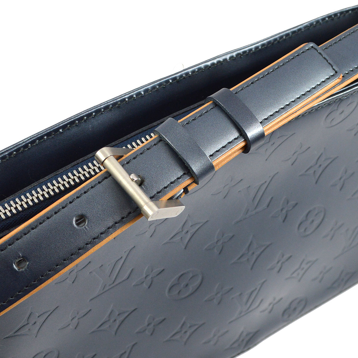 Louis Vuitton Blue Monogram Mat Alston Shoulder Bag