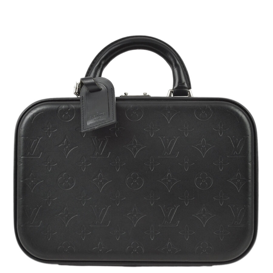 Louis Vuitton Black Monogram Glace Valisette PM Handbag