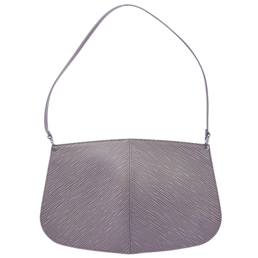 Louis Vuitton Purple Epi Pochette Demi-lune Handbag