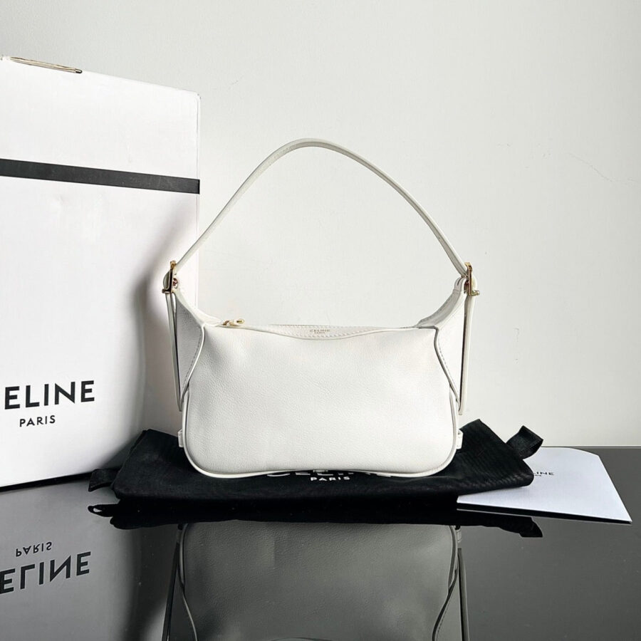 MINI SOFT 19 CALFSKIN HANDBAG WHITE | Studio Nafay
