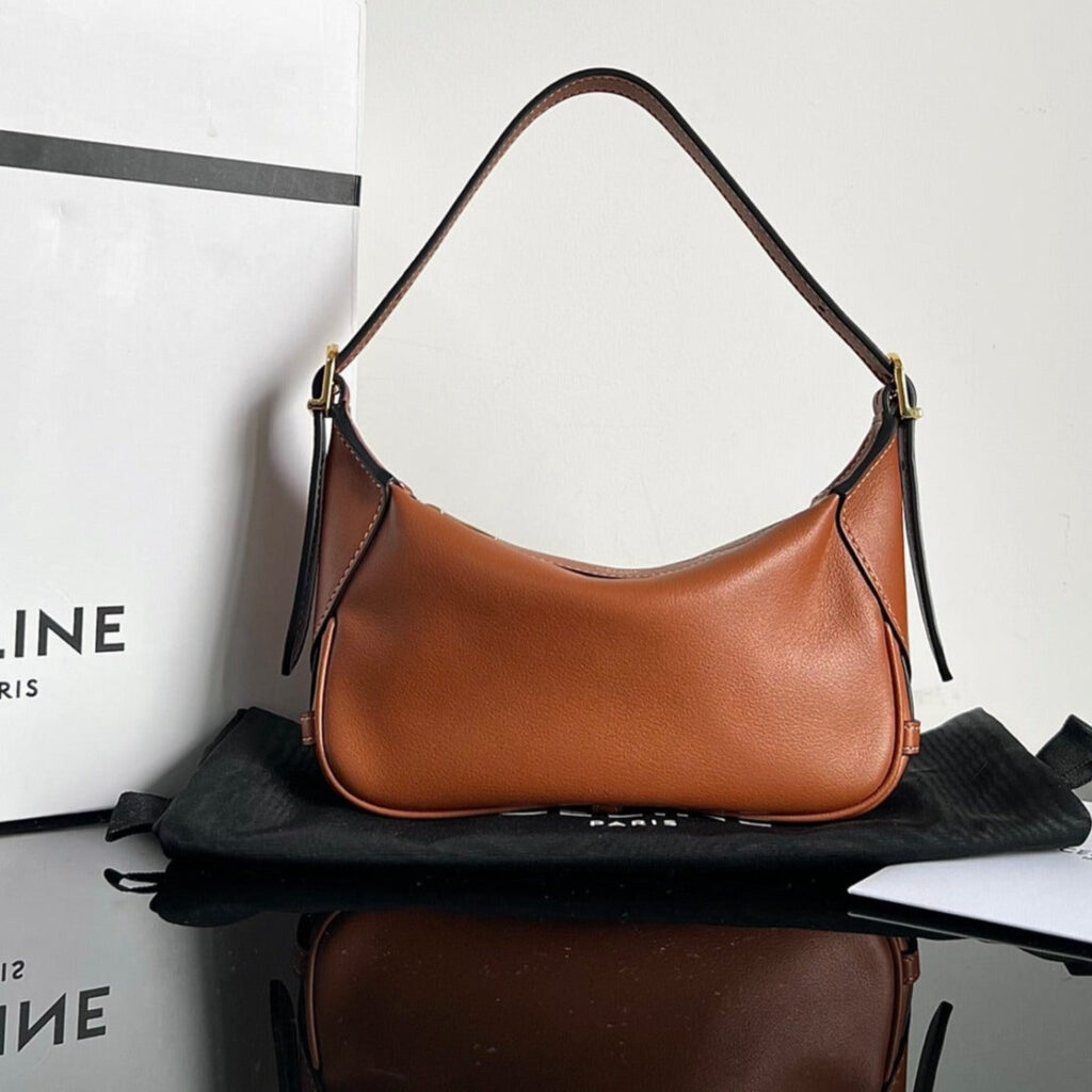MINI SOFT 19 CALFSKIN HANDBAG TAN - Product Image 2