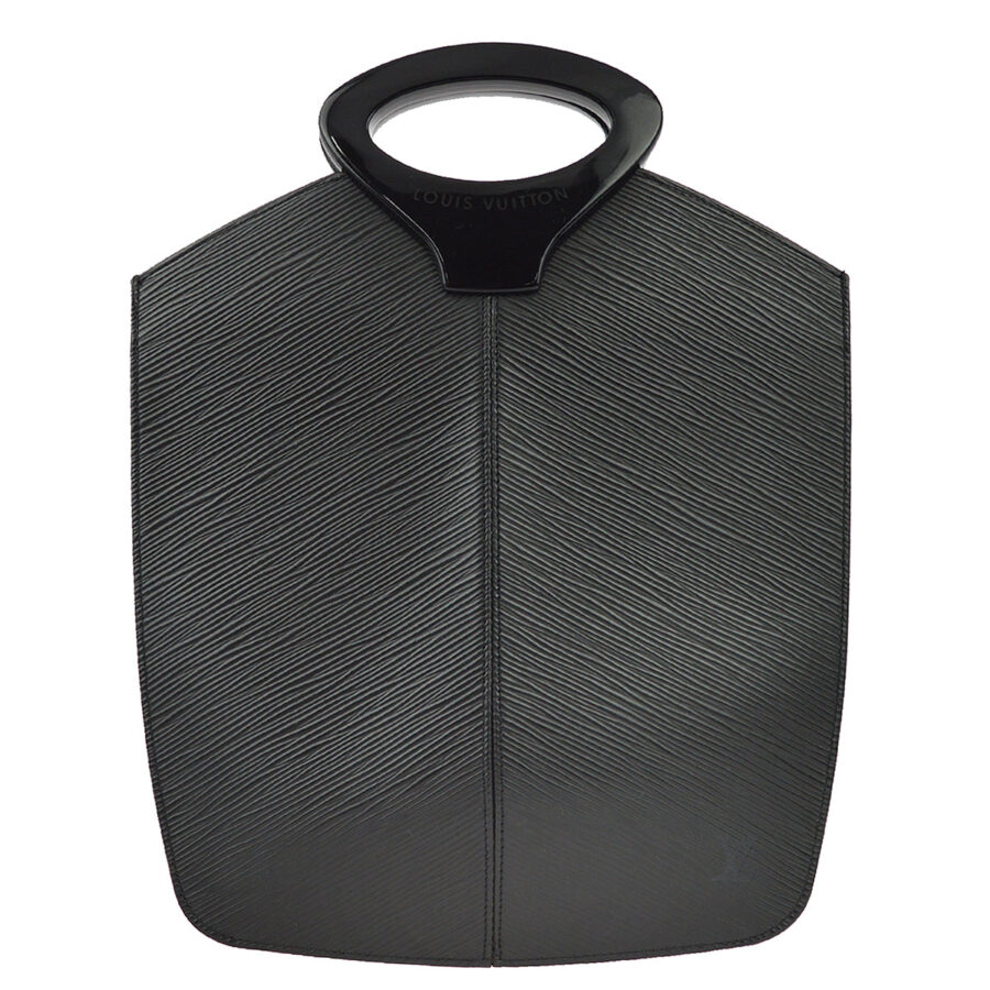 Louis Vuitton Black Epi Demi-lune Handbag