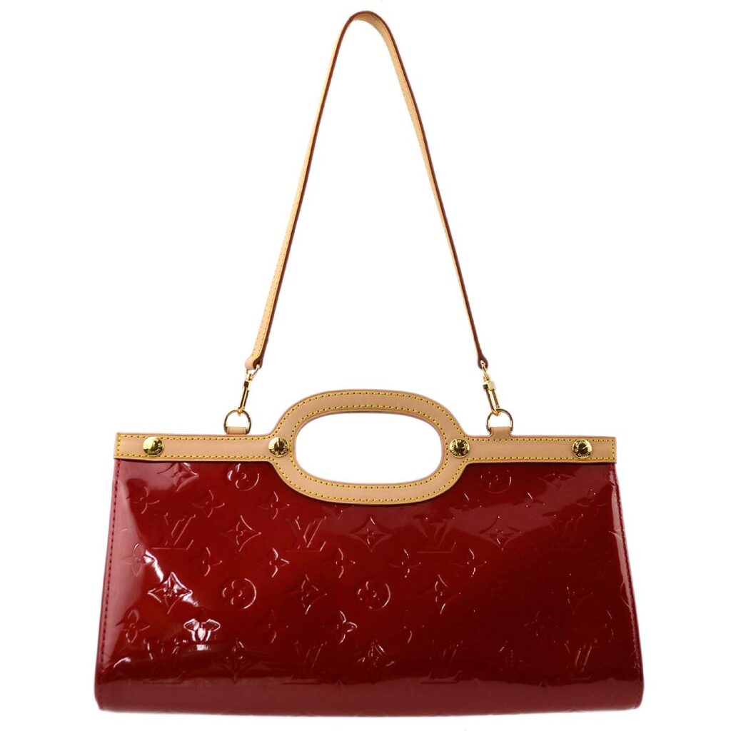Louis Vuitton Red Monogram Vernis Roxbury Drive Handbag