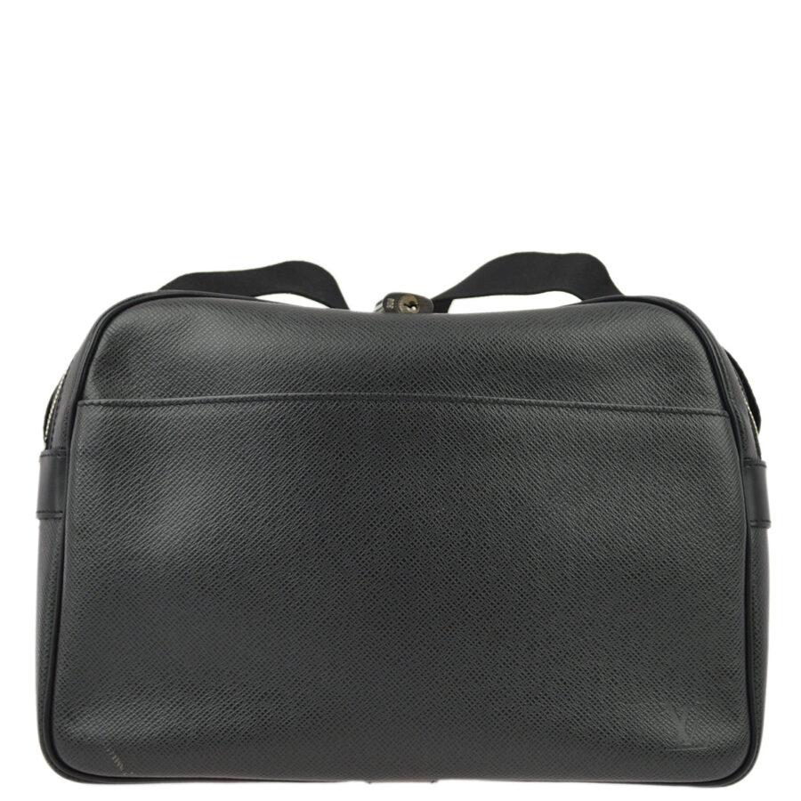 Louis Vuitton Black Taiga Reporter PM Shoulder Bag