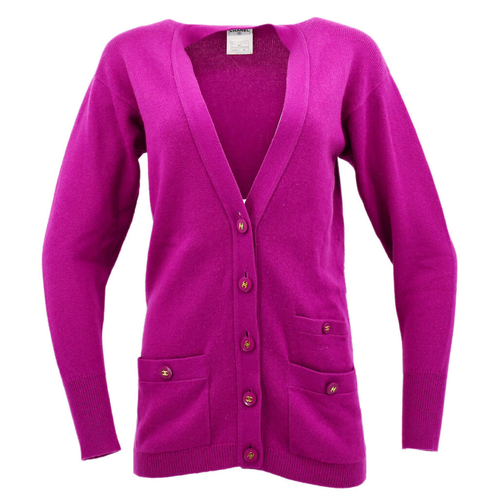 Chanel Cardigan Purple 95A #38 | Studio Nafay