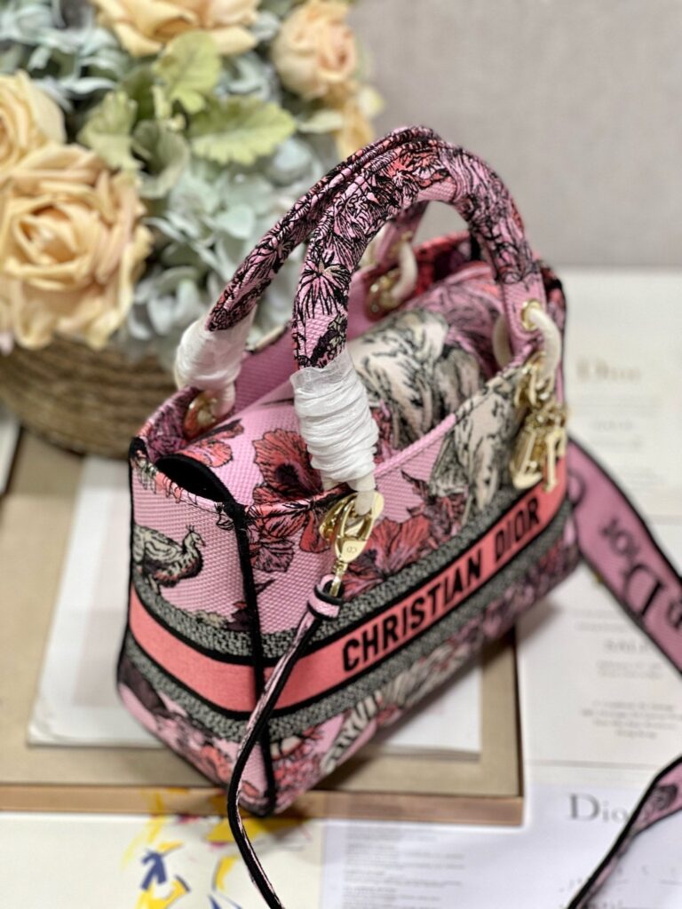 CD Elephant Pink 24 Lady Dior Bag Canvas 336676 | Studio Nafay