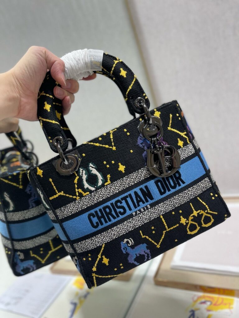 CD Qixi Black 24 Lady Dior Bag Canvas 336654 - Product Image 2