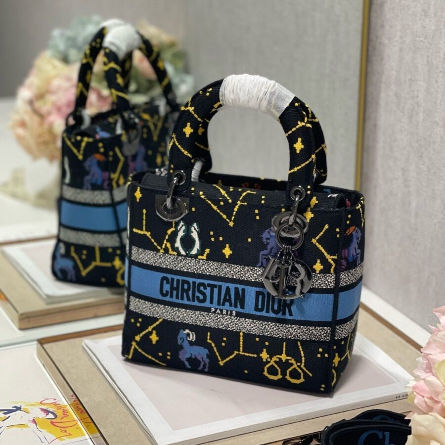 CD Qixi Black 24 Lady Dior Bag Canvas 336654 | Studio Nafay
