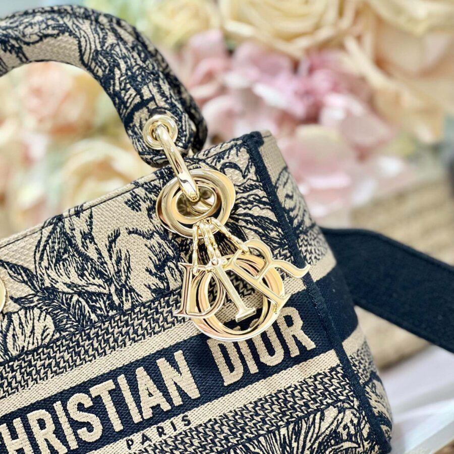 CD Elephant Apricot 17 Lady Dior Bag Canvas 336749 | Studio Nafay