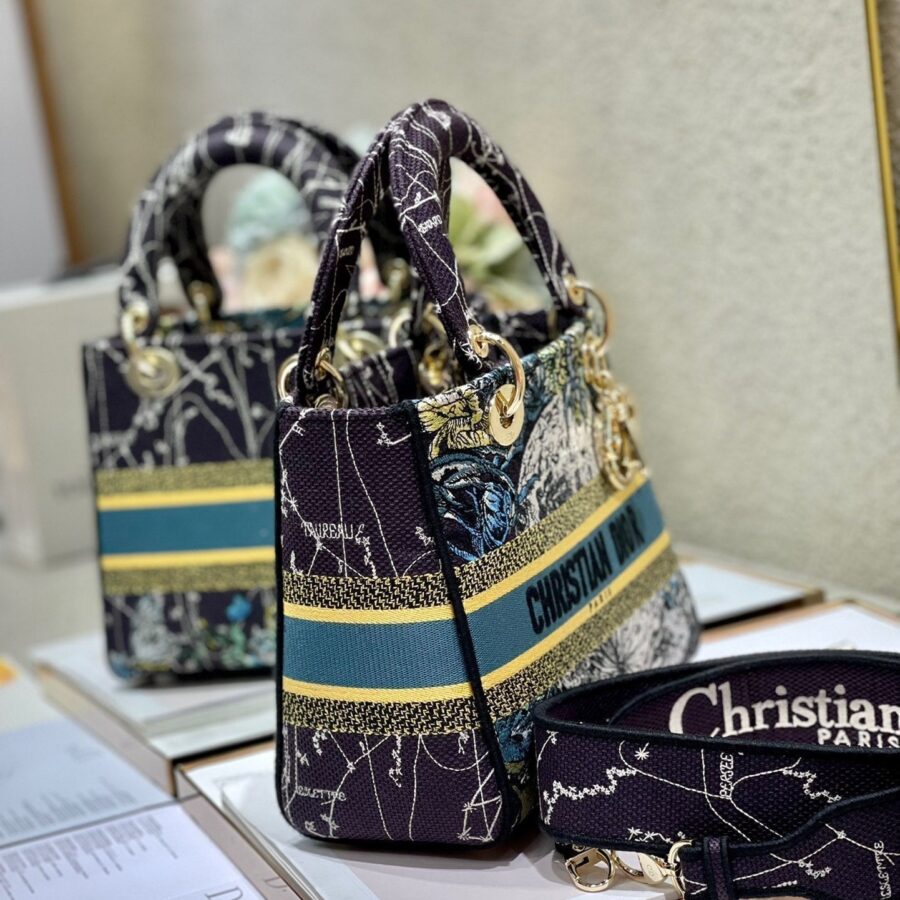 CD Blue Constellation 24 Lady Dior Bag Canvas 336724 | Studio Nafay