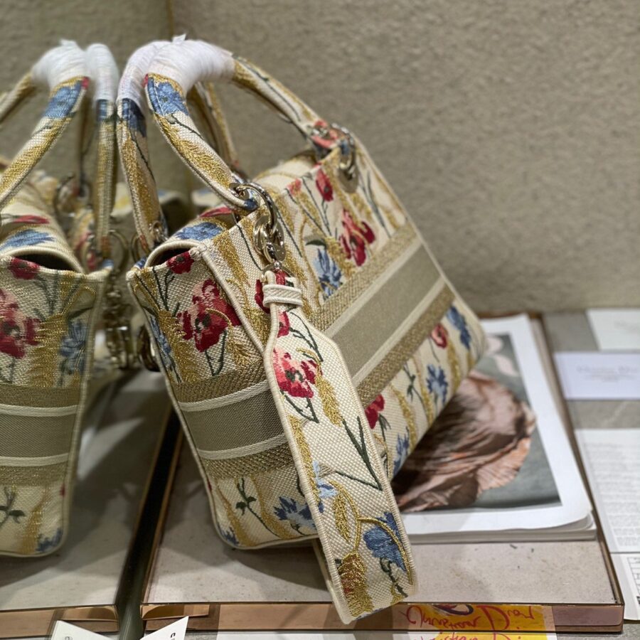 CD Hibiscus 24 Lady Dior Bag Canvas 336706 | Studio Nafay
