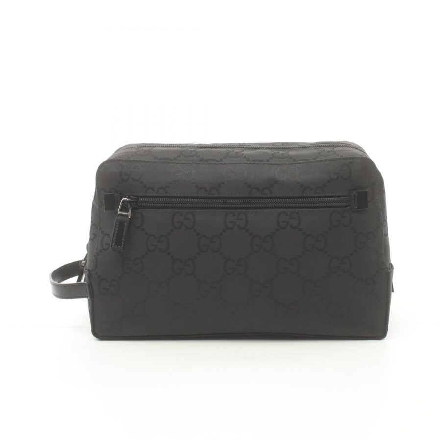 Gucci Nylon Leather Clutch Bag Black | Studio Nafay