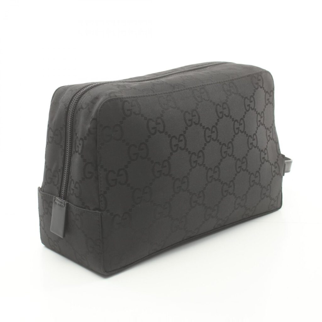 Gucci Nylon Leather Clutch Bag Black - Product Image 2