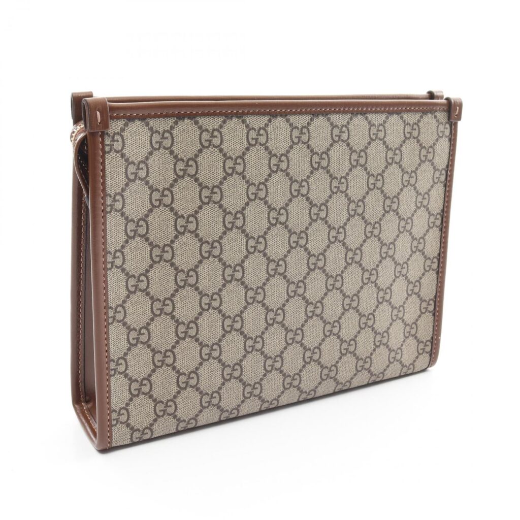 Gucci GG Supreme Clutch Bag Beige/Brown - Product Image 2