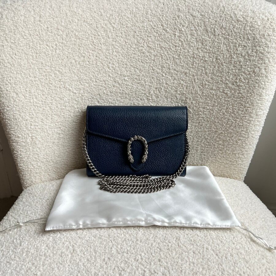 Gucci Dionysus Navy Mini Chain Bag (RRP £1340) | Studio Nafay