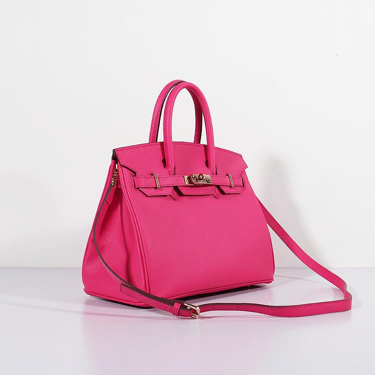 Hermes 30cm Birkin Bag Epsom Leather With Strap Rose Tyrien Gold | Studio Nafay