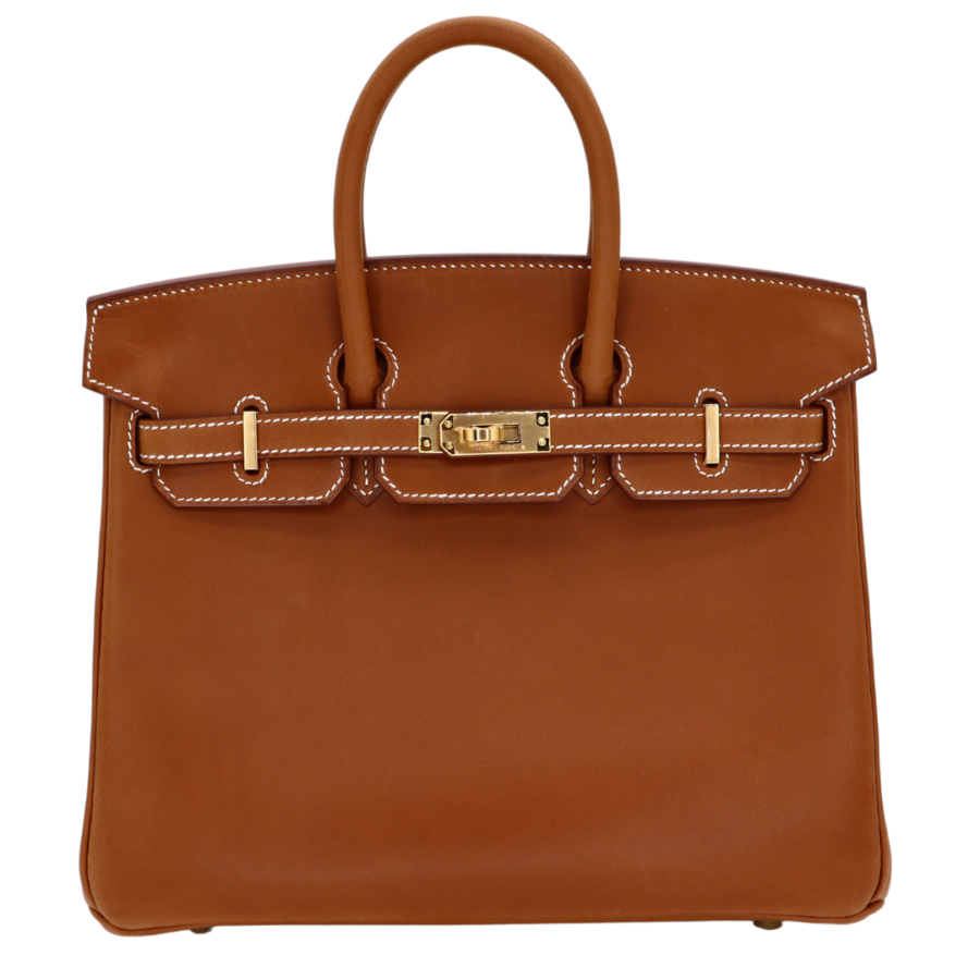 Hermes25cm Birkin Fauve Barenia Leather Gold Hardware | Studio Nafay