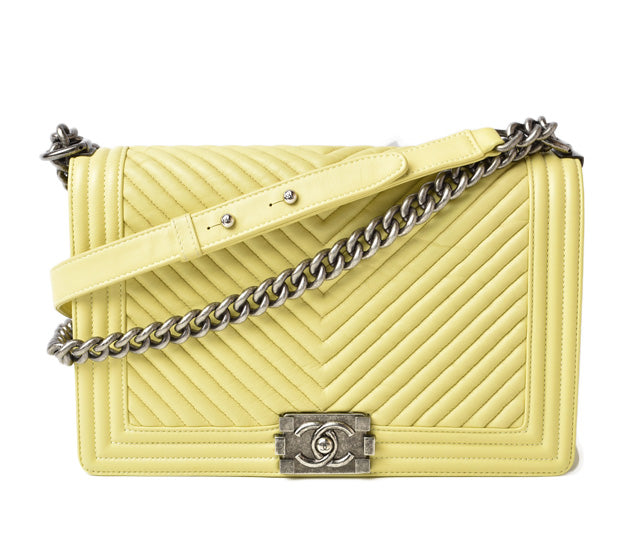 Chanel Boy Lambskin 2way Chain Shoulder/Clutch Bag | Studio Nafay